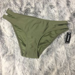 Express Swim - Express Swim sz M Army Green NWT Bikini Bottoms Express Swim - Express Swim sz M Army Green NWT Bikini Bottoms